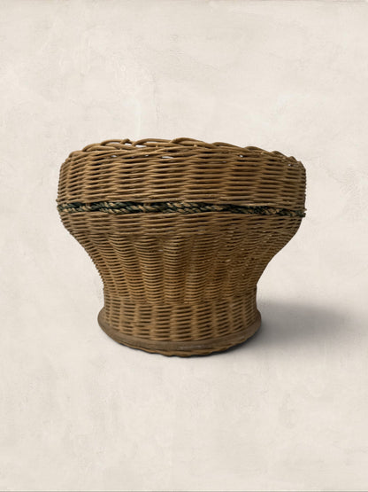 English Woven Basket Planter