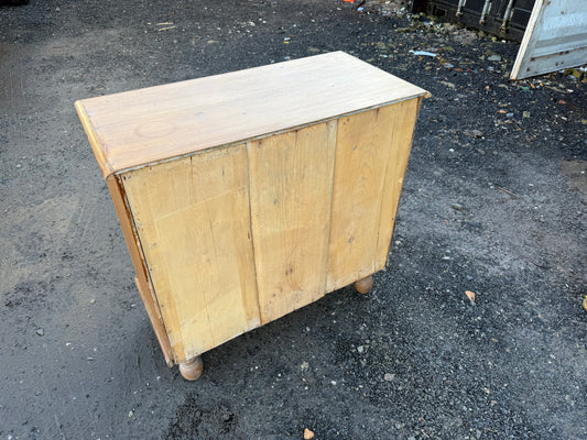 Victorian Mall Pine Chest Two Over Two Drawers c. 1890