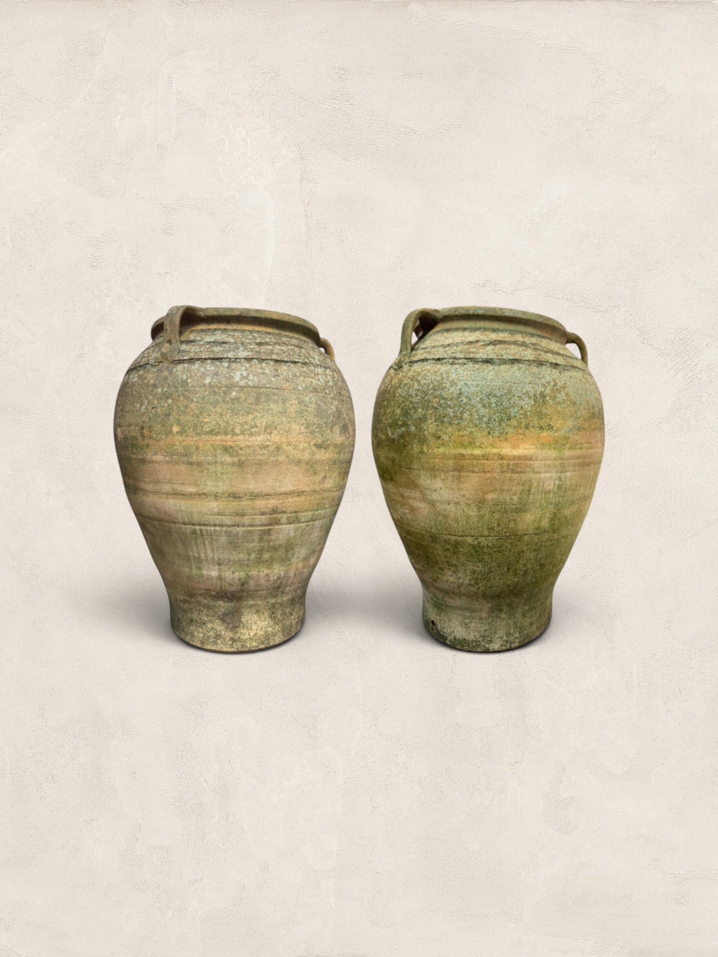 Pair of Large Mediterranean Terracotta Olive Jars